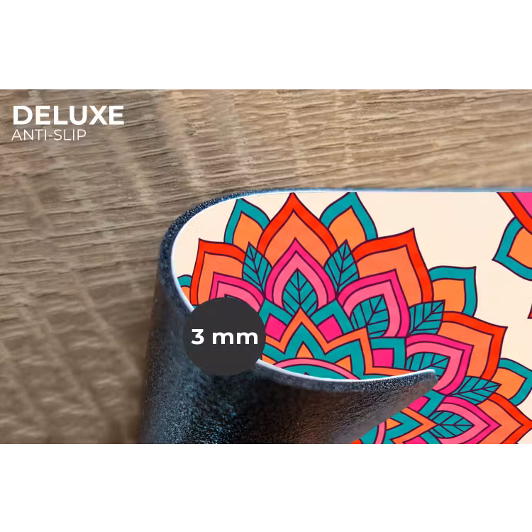Mandala - Patroon - Abstract - Kleurrijk - Modern Placemat vinyl groot -closeup