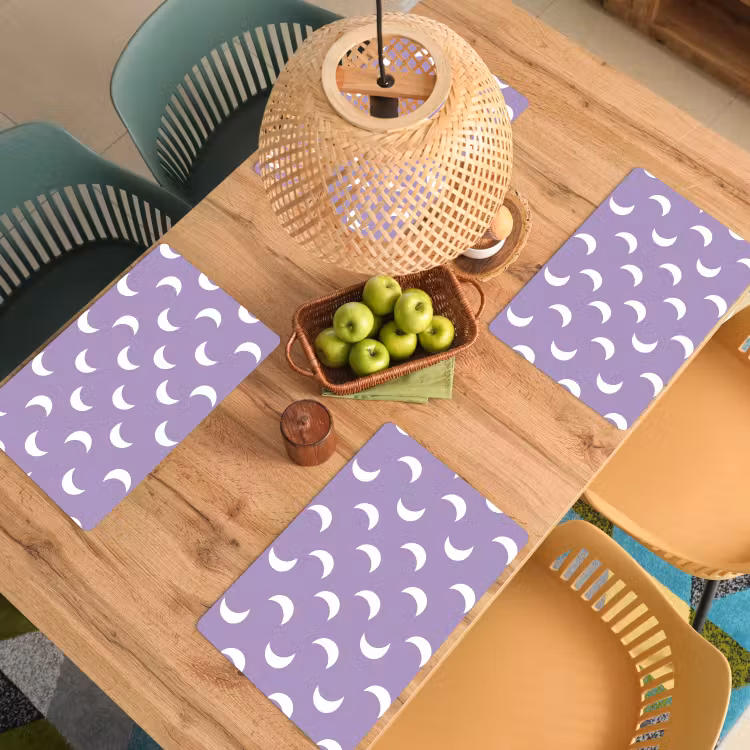 Manen - Patroon - Paars Placemat vinyl groot 368 -zzsfeer5_Kitchenyeah-website