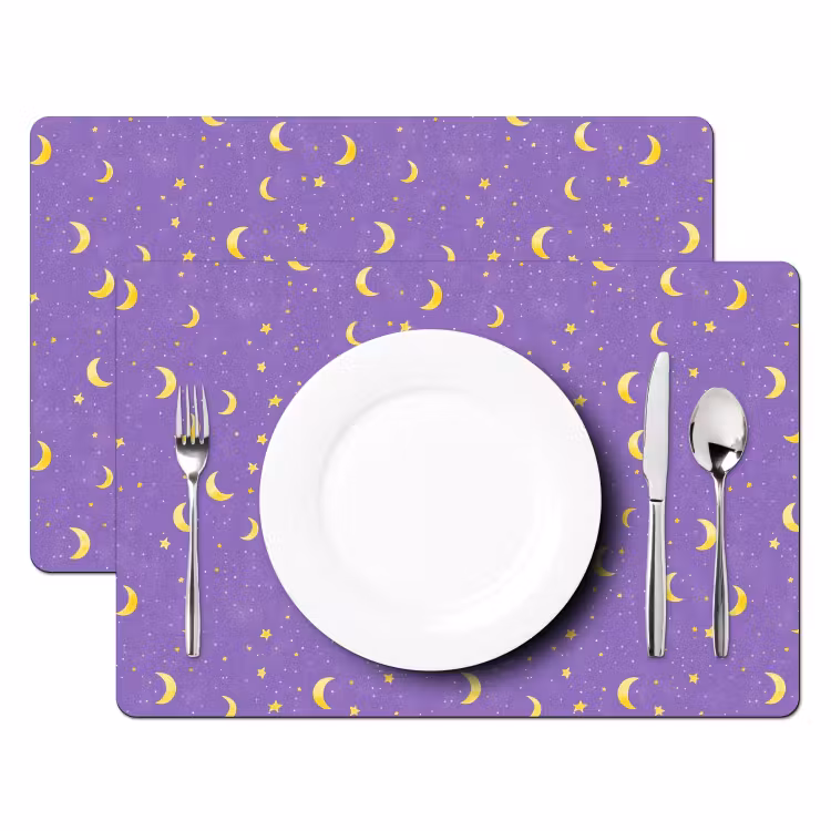 Manen - Sterren - Paars Placemat vinyl groot 368 -zzsfeer2_Kitchenyeah-website