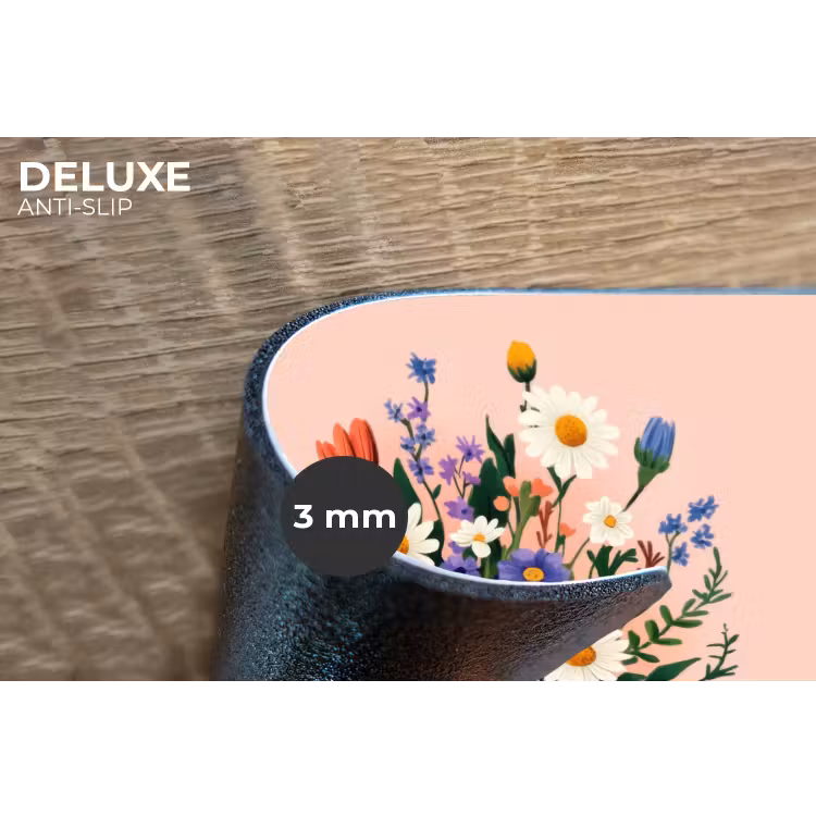 Margrieten - Boeket - Strikje - Roze Placemat vinyl groot -closeup