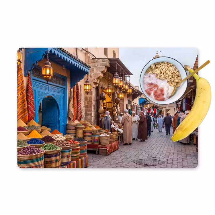 Placemat - 6 stuks - Markt - Oosters - Kleurrijk - Markt - Oosters - Kleurrijk Placemat vinyl groot