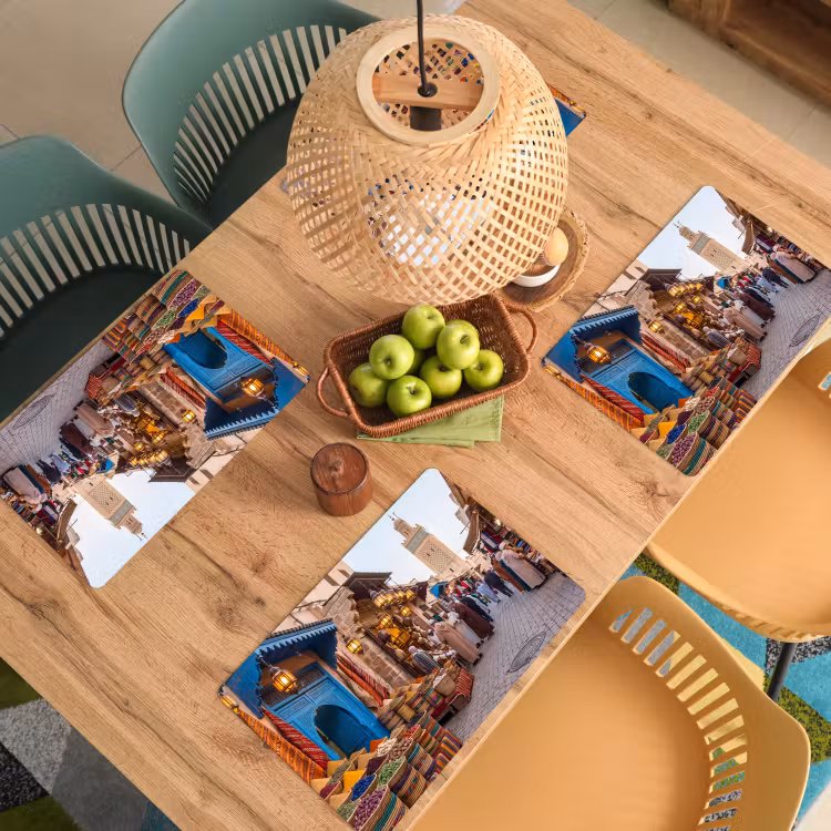 Placemat - 6 stuks - Markt - Oosters - Kleurrijk - Markt - Oosters - Kleurrijk Placemat vinyl groot