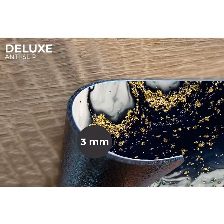 Marmer - Abstract - Goud - Luxe Placemat vinyl groot -closeup