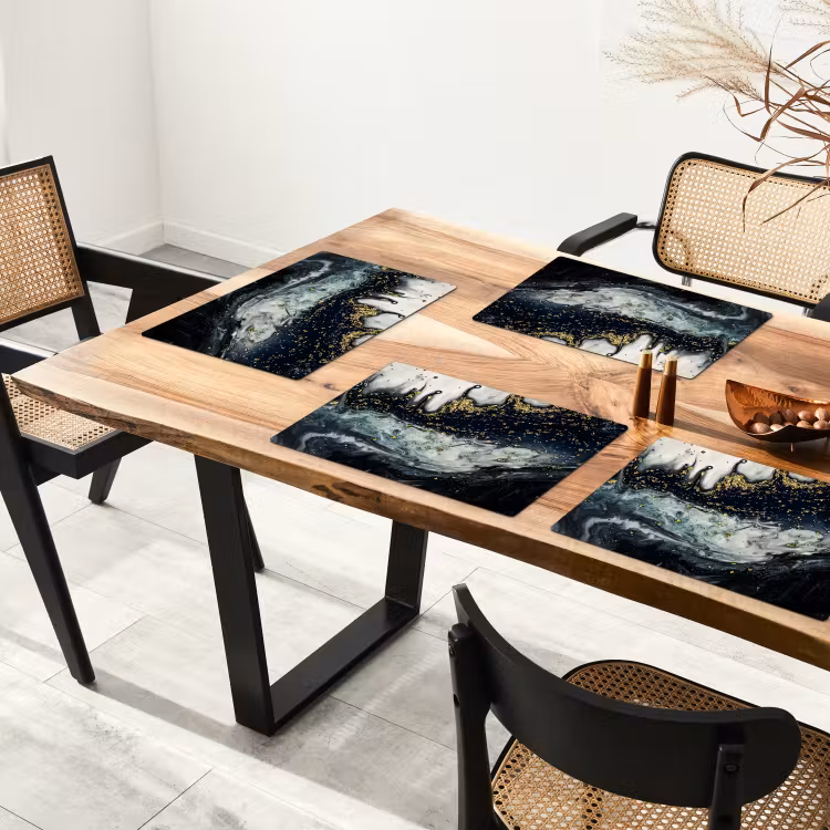 Marmer - Abstract - Goud - Luxe Placemat vinyl groot -zzsfeer4_Kitchenyeah-website