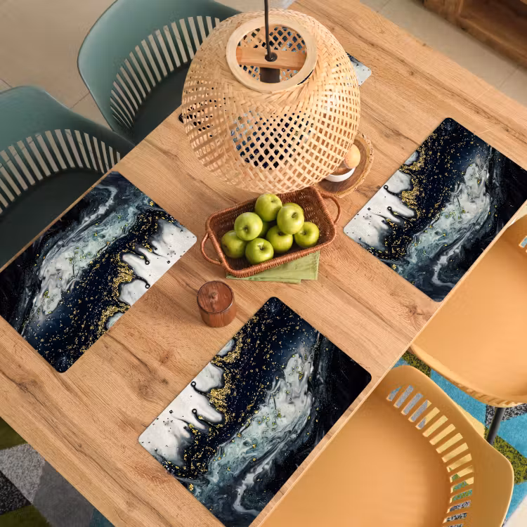 Marmer - Abstract - Goud - Luxe Placemat vinyl groot -zzsfeer5_Kitchenyeah-website