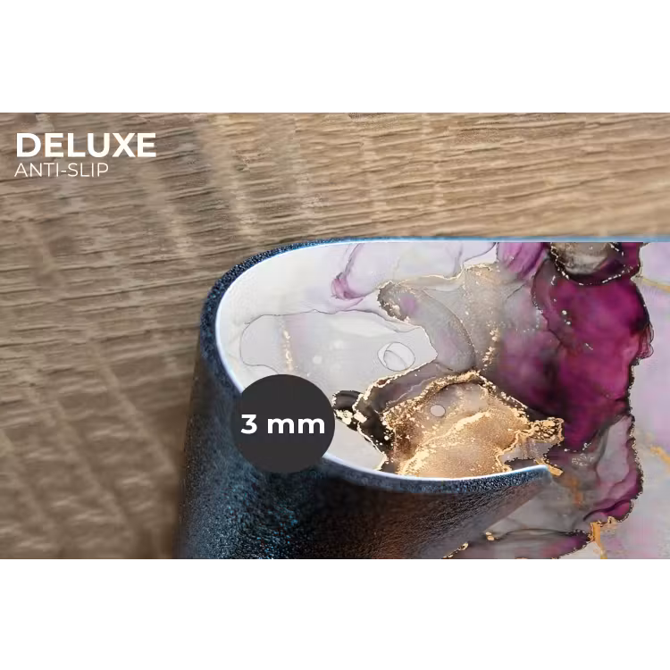 Marmer - Abstract - Goud - Paars Placemat vinyl groot -closeup