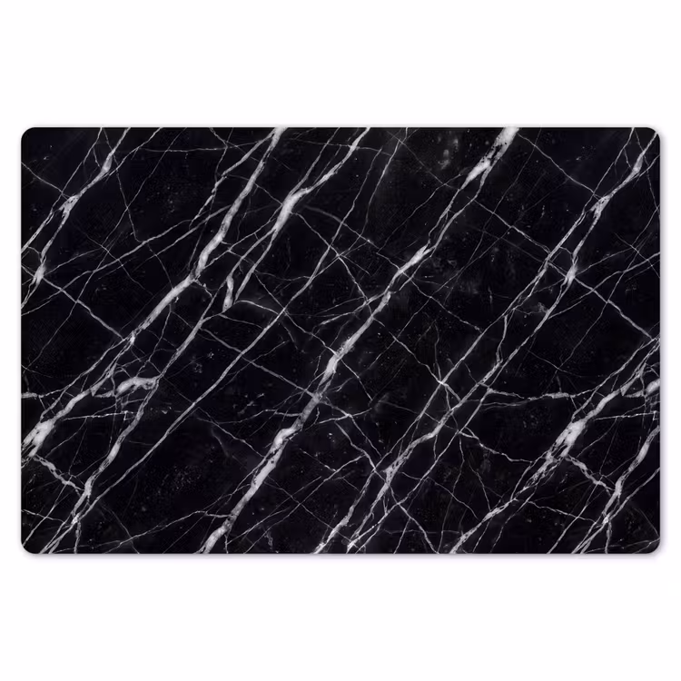 Marmer - Aders - Abstract - Zwart Placemat vinyl groot -zzsfeer1_Kitchenyeah-website