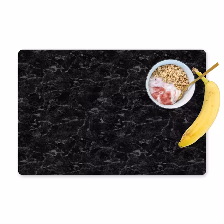 Marmer - Aders - Zwart Placemat vinyl groot 368 -zzzproduct_Kitchenyeah-website
