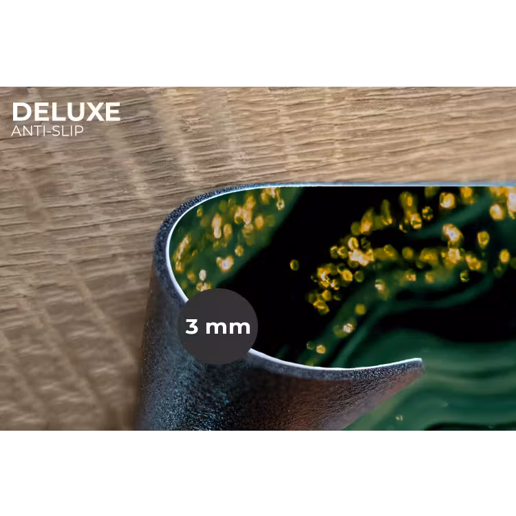Marmer - Goud - Glitter - Groen - Marmerlook - Luxe Placemat vinyl groot -closeup