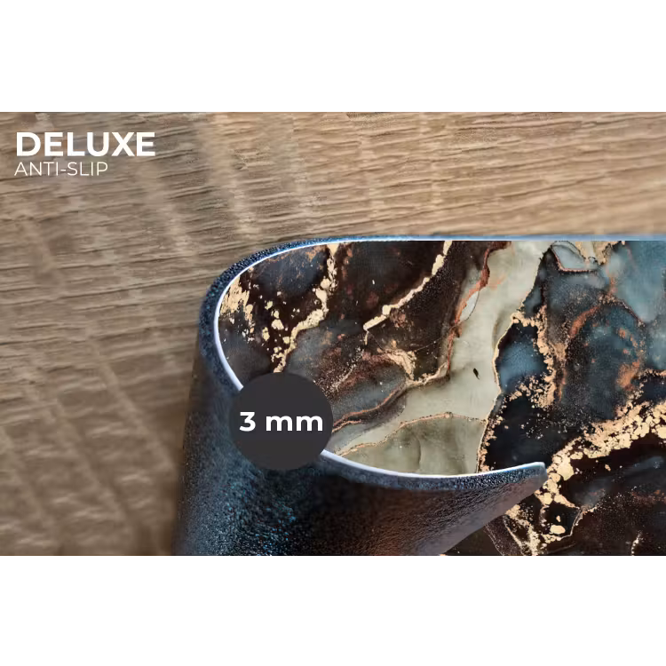 Marmer - Goud - Groen Placemat vinyl groot -closeup