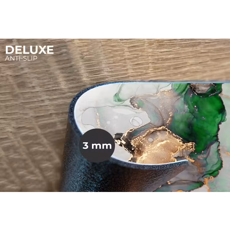 Marmer - Goud - Groen - Luxe Placemat vinyl groot -closeup