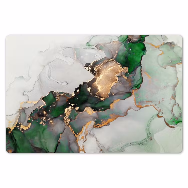 Marmer - Goud - Groen - Luxe Placemat vinyl groot -zzsfeer1_Kitchenyeah-website