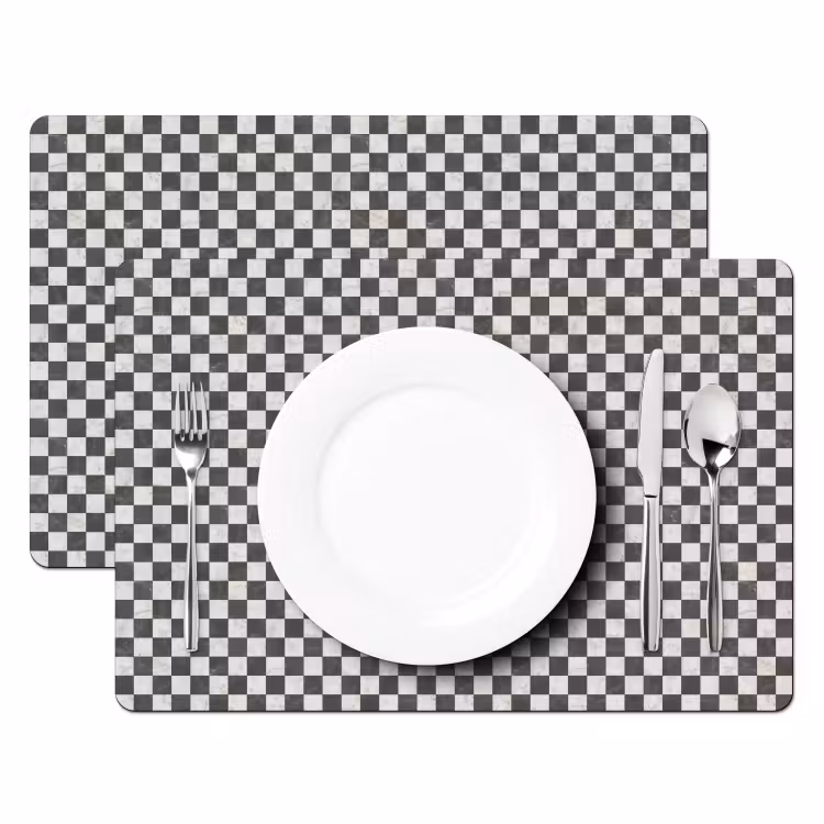 Marmer - Patroon - Grijs Placemat vinyl groot 368 -zzsfeer2_Kitchenyeah-website