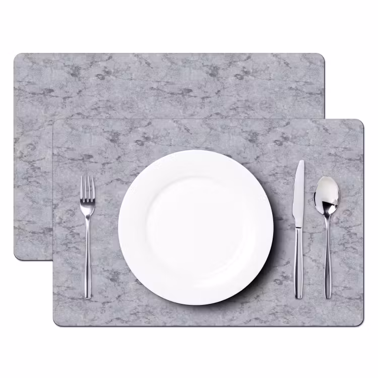 Marmerplaat - Patroon - Grijs Placemat vinyl groot 368 -zzsfeer2_Kitchenyeah-website