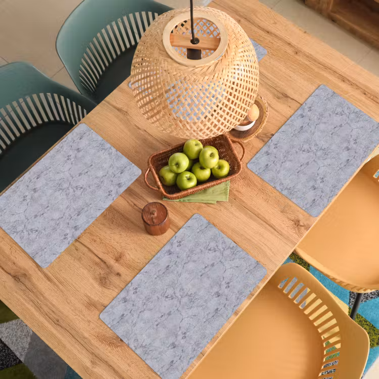 Marmerplaat - Patroon - Grijs Placemat vinyl groot 368 -zzsfeer5_Kitchenyeah-website