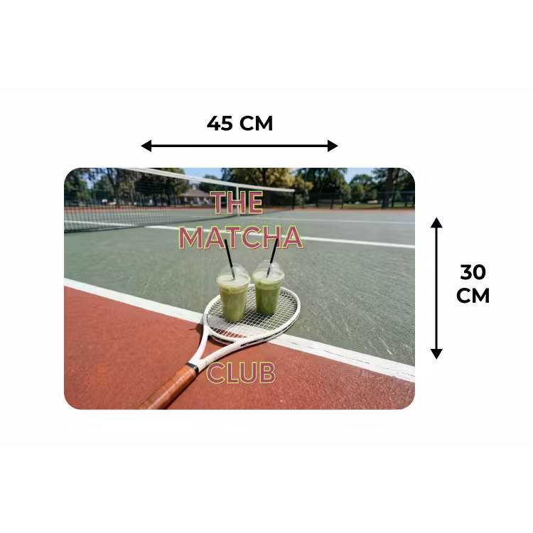 Matcha Club - Tennis - Matcha Placemat vinyl groot -specs