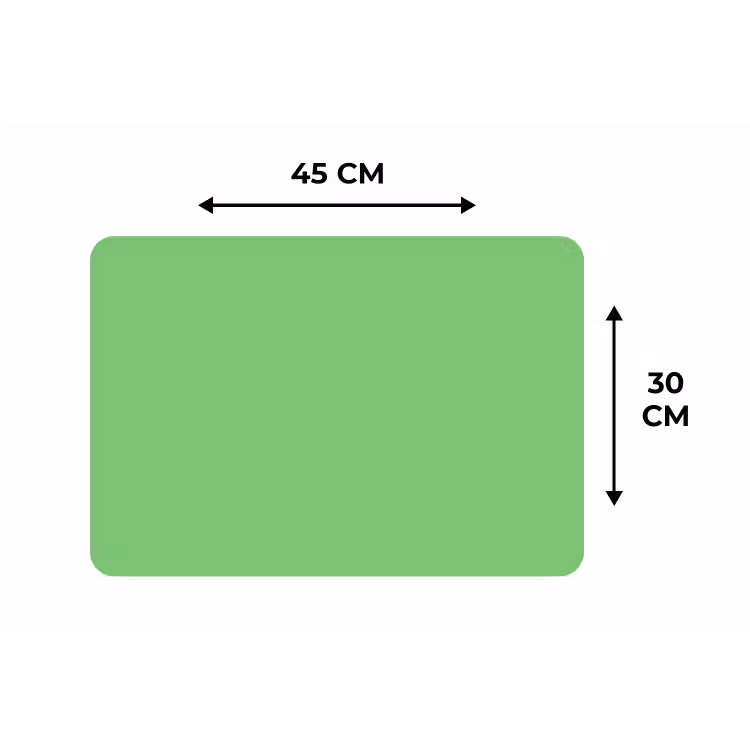 Meadow - Green - Groen Placemat vinyl groot 368 -specs