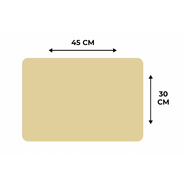 Mellow - Touch - Geel Placemat vinyl groot 368 -specs