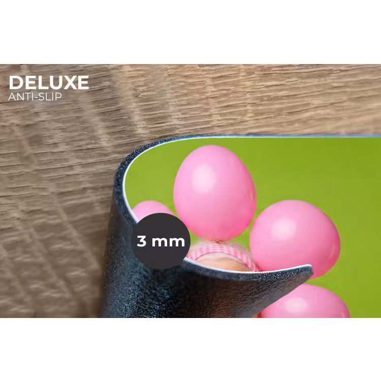 Mens - Ballonnen - Feest - Kleurrijk - Roze Placemat vinyl groot -closeup
