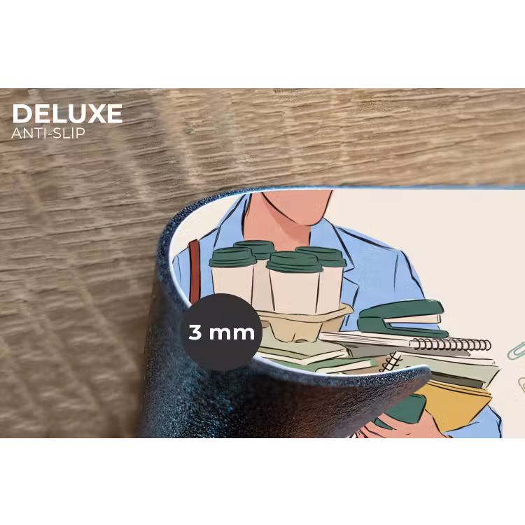Mens - Kantoorartikelen - Werk - Modern Placemat vinyl groot -closeup