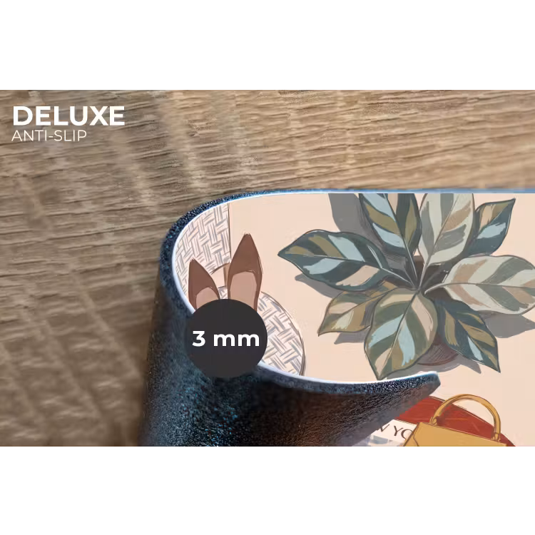 Mensen - Cafe - Koffie - Stadsleven - Modern Placemat vinyl groot -closeup