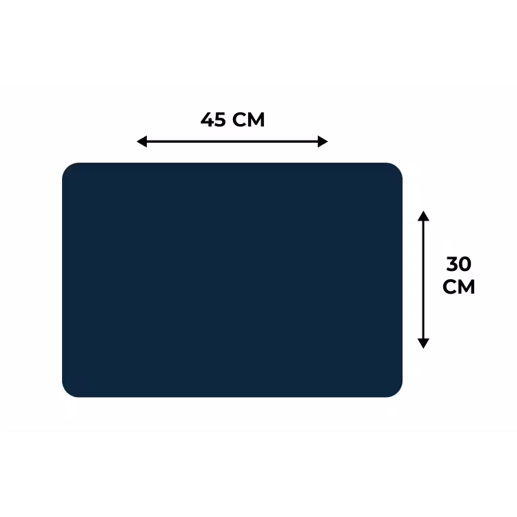 Midnight - Blue - Blauw Placemat vinyl groot 368 -specs