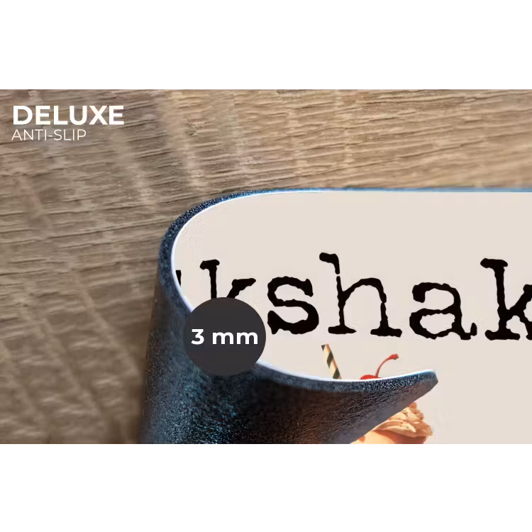 Milkshake - Kers - Rietje Placemat vinyl groot -closeup