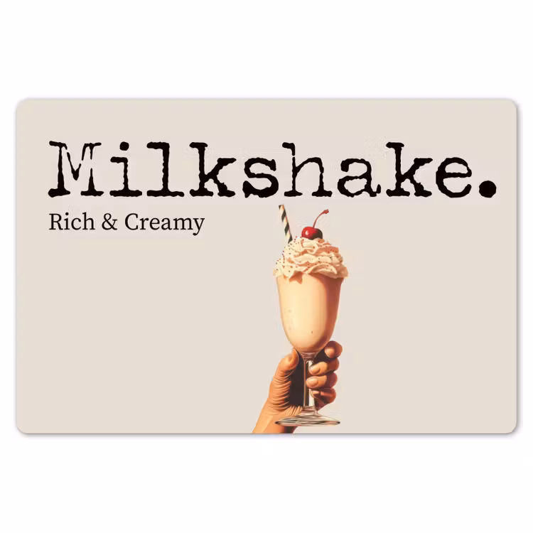 Milkshake - Kers - Rietje Placemat vinyl groot -zzsfeer1_Kitchenyeah-website