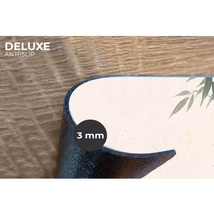 Minimalistisch - Bamboe - Groen Placemat vinyl groot -closeup