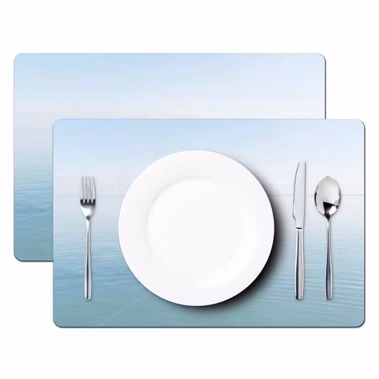Minimalistisch - Boot - Zee Placemat vinyl groot -zzsfeer2_Kitchenyeah-website