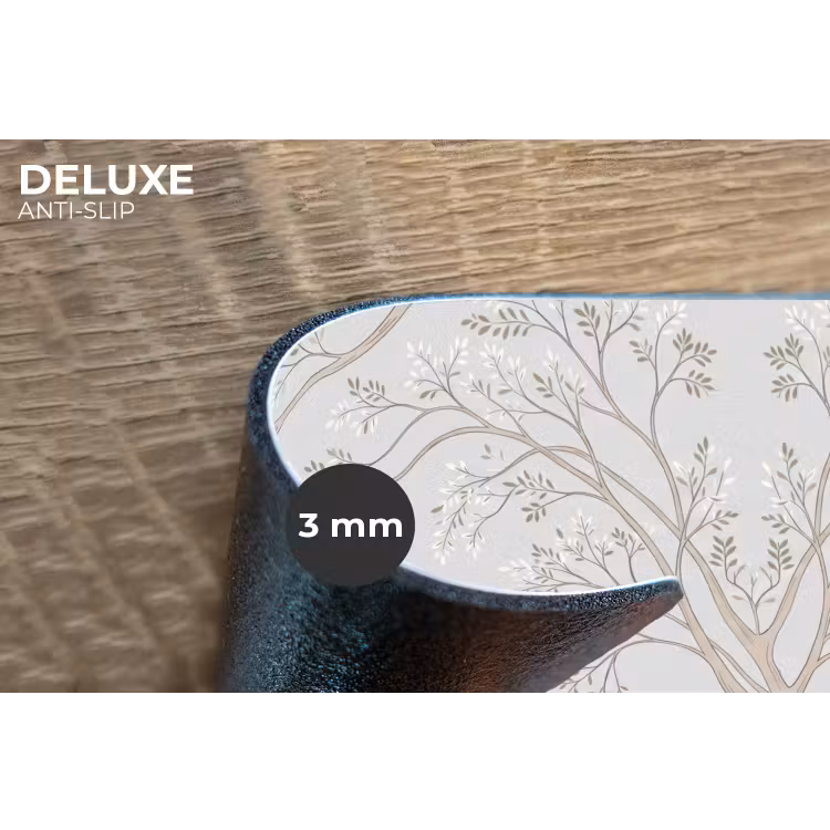 Minimalistisch - Kraanvogels - Blauw Placemat vinyl groot -closeup