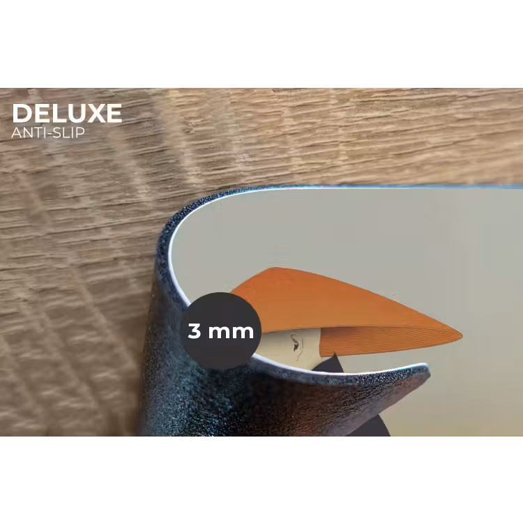 Minimalistisch - Silhouet - Oranje Placemat vinyl groot -closeup