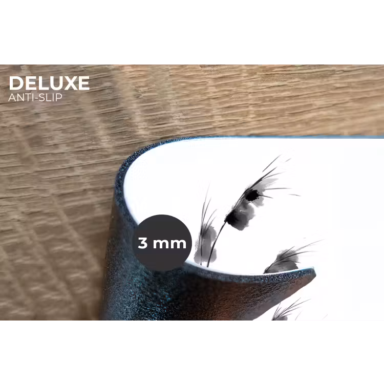 Minimalistisch - Stelen - Wit Placemat vinyl groot -closeup