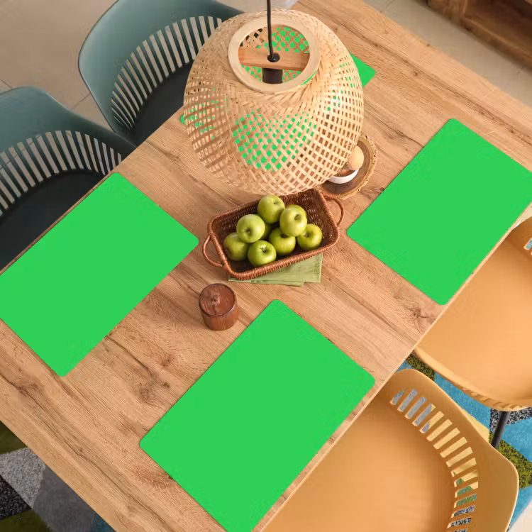 Mint - Green - Groen Placemat vinyl groot 368 -zzsfeer5_Kitchenyeah-website