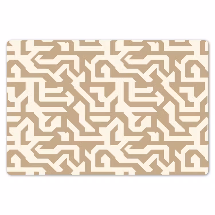 Modern - Abstract - Beige Placemat vinyl groot 368 -zzsfeer1_Kitchenyeah-website