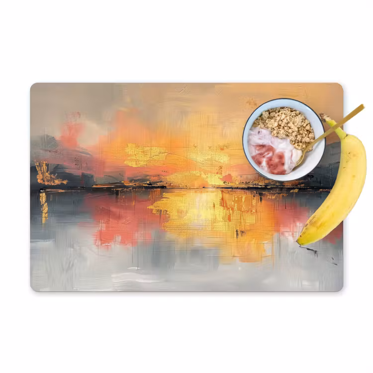 Modern - Abstract - Goud - Roze Placemat vinyl groot -zzzproduct_Kitchenyeah-website