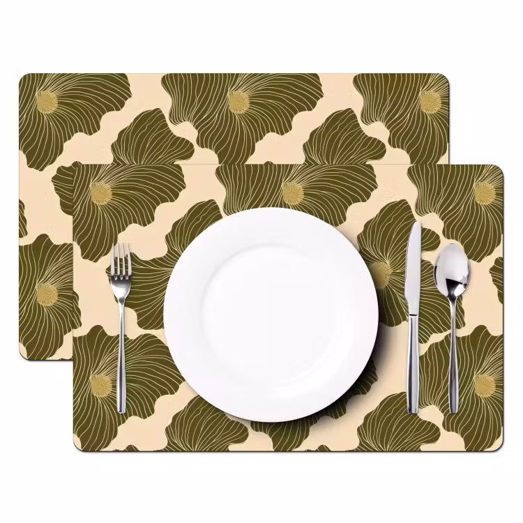 Modern - Abstract - Groen Placemat vinyl groot 368 -zzsfeer2_Kitchenyeah-website