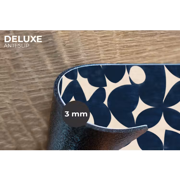 Modern - Geometrisch - Blauw Placemat vinyl groot 368 -closeup