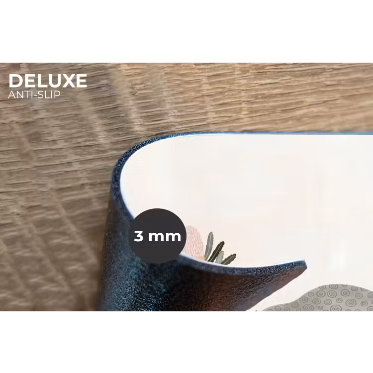 Modern - Heuvels - Terracotta Placemat vinyl groot -closeup