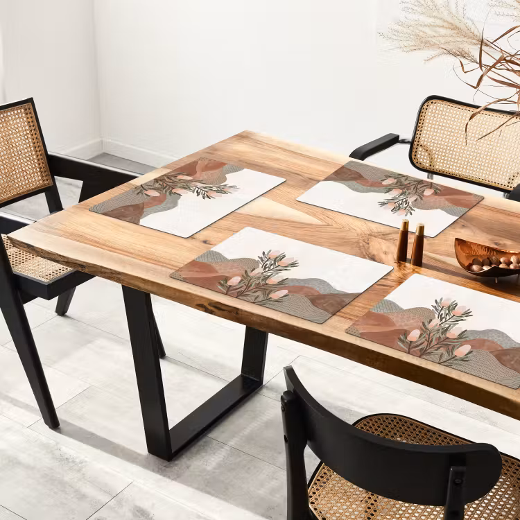 Modern - Heuvels - Terracotta Placemat vinyl groot -zzsfeer4_Kitchenyeah-website