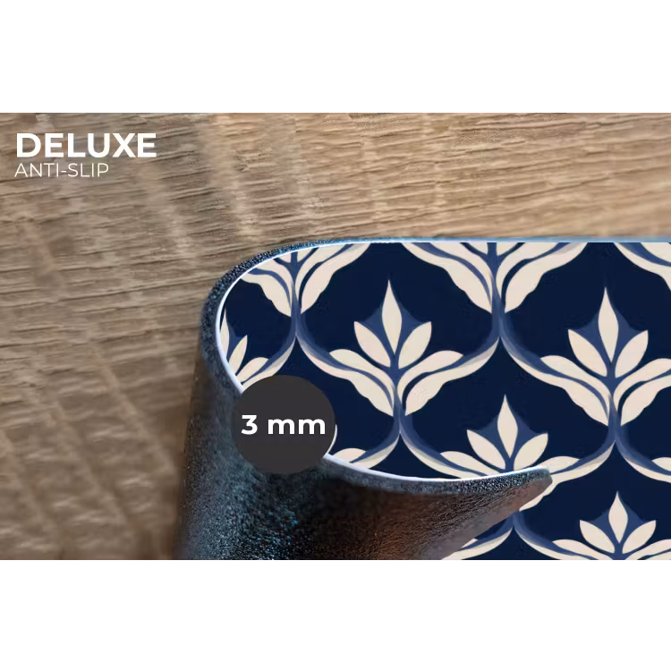 Modern - Ontwerp - Blauw Placemat vinyl groot 368 -closeup