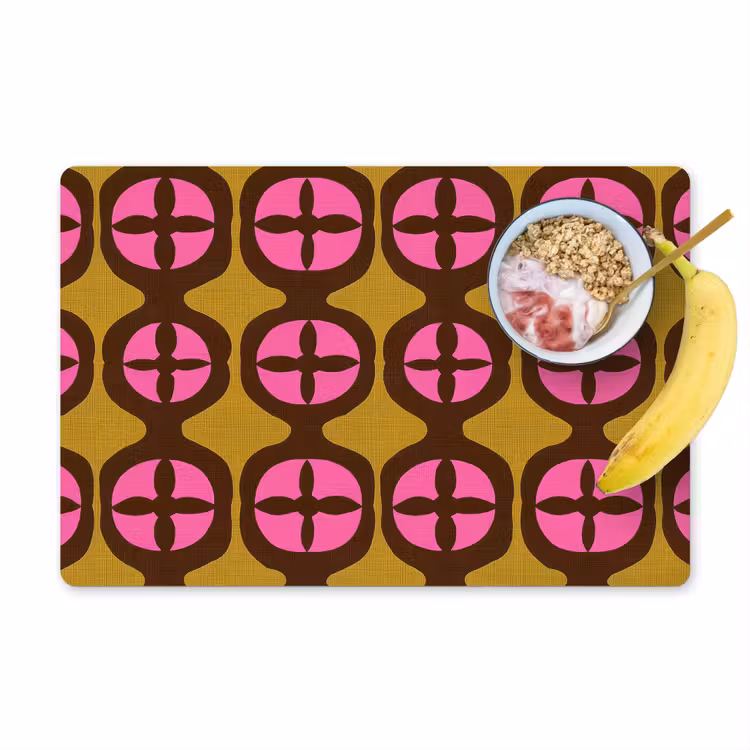 Modern - Patroon - Roze Placemat vinyl groot 368 -zzzproduct_Kitchenyeah-website