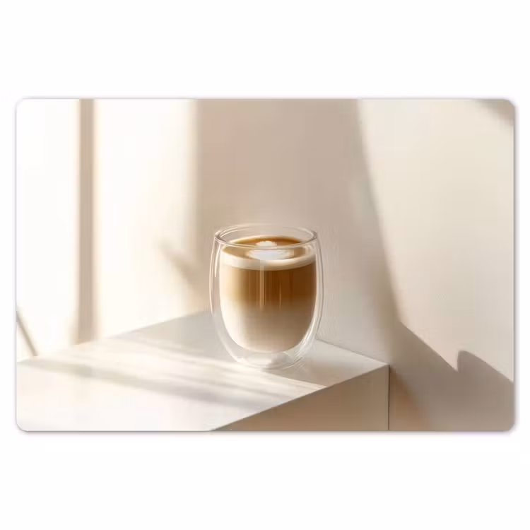 Mok - Latte - Minimalistisch - Schaduw Placemat vinyl groot -zzsfeer1_Kitchenyeah-website