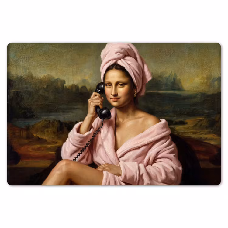 Mona - Klassiek - Roze Placemat vinyl groot -zzsfeer1_Kitchenyeah-website