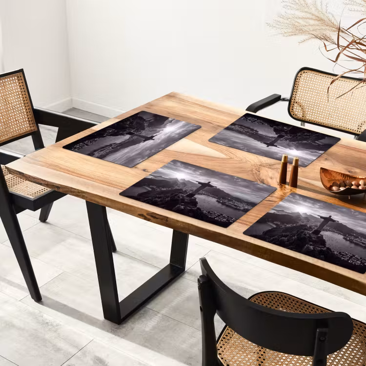 Monument - Stadsgezicht - Landschap - Zwart-wit Placemat vinyl groot -zzsfeer4_Kitchenyeah-website