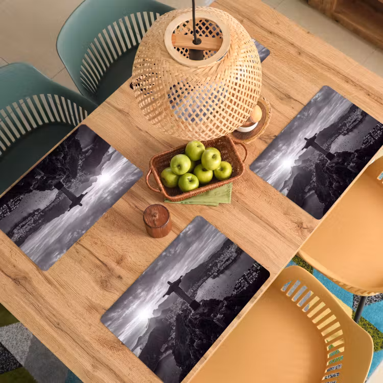 Monument - Stadsgezicht - Landschap - Zwart-wit Placemat vinyl groot -zzsfeer5_Kitchenyeah-website