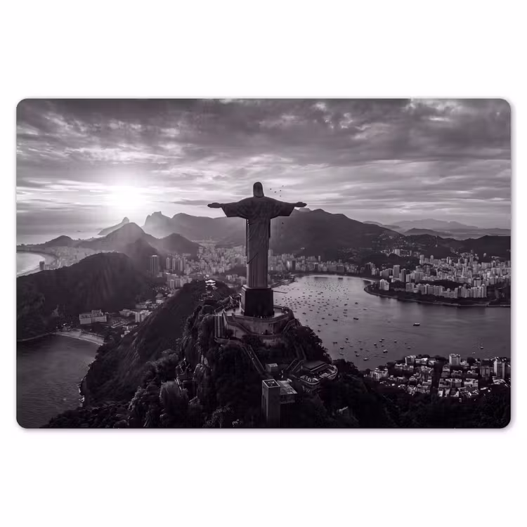 Monument - Stadsgezicht - Landschap - Zwart-wit Placemat vinyl groot -zzsfeer1_Kitchenyeah-website