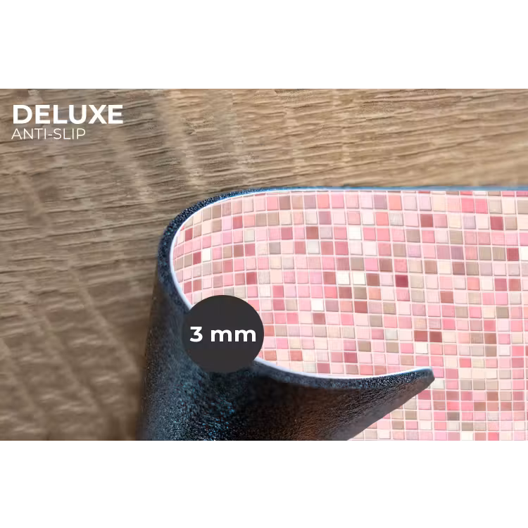 Mozaïek - Patroon - Roze Placemat vinyl groot 368 -closeup