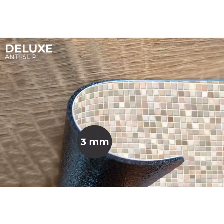 Mozaïek - Patroon- Taupe Placemat vinyl groot 368 -closeup