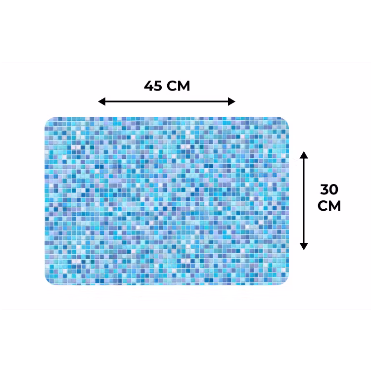 Mozaïek - Patroon - Turquoise Placemat vinyl groot 368 -specs